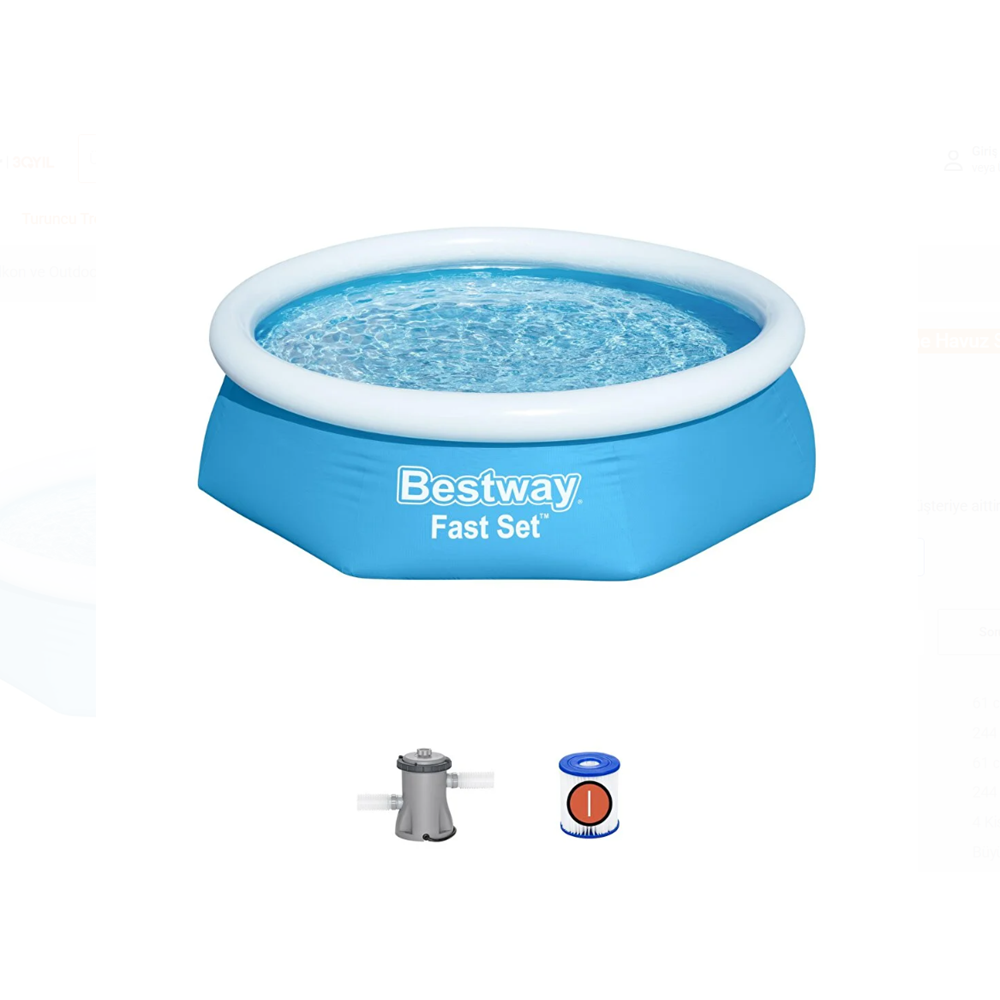 Bestway® 57450 Fast Set™ Çember Şişme Havuz Seti 2.44 M X 61 Cm BW617