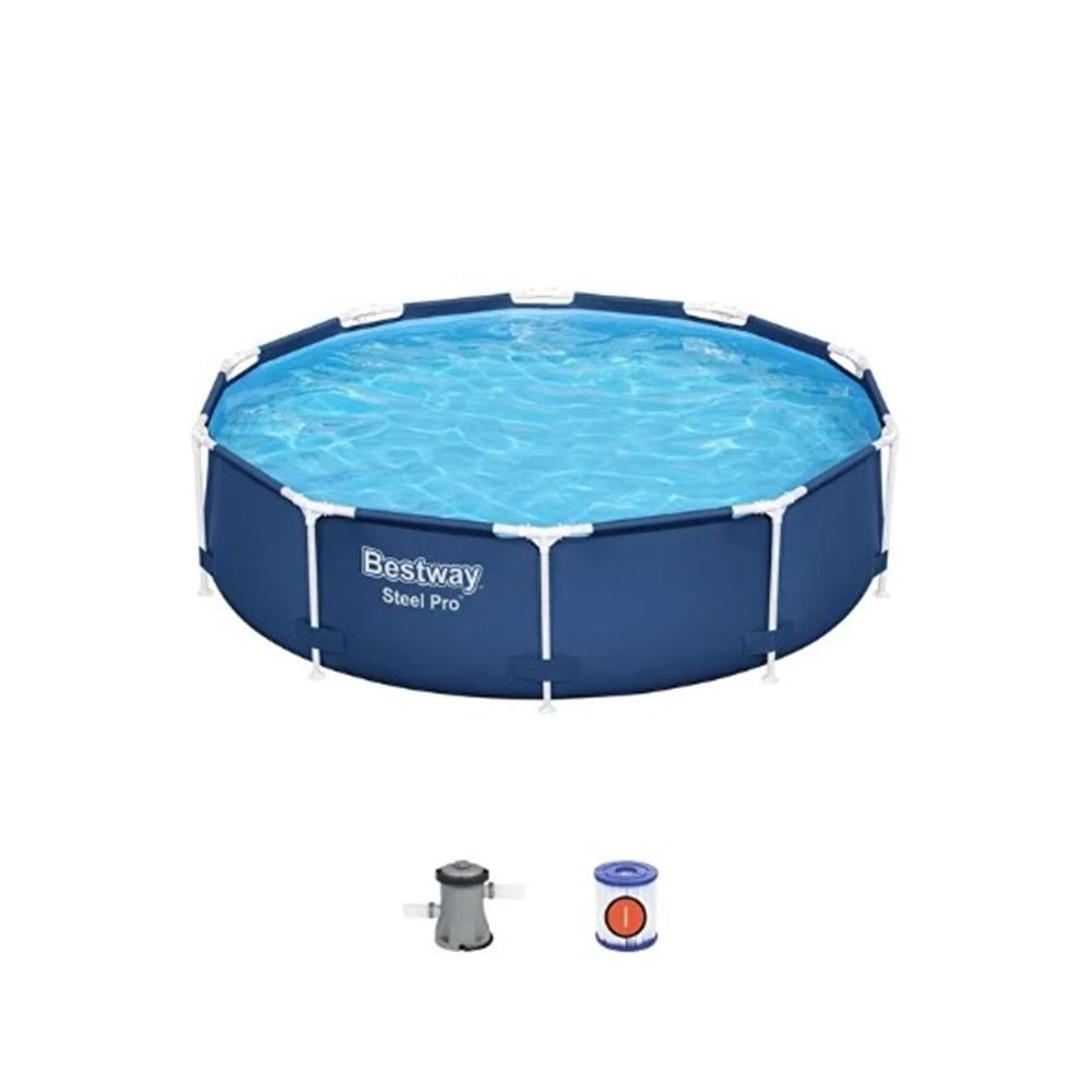 Bestway ® 56679 Steel Pro™ Prefabrik Yerüstü Çember Havuz 3,05 M X 76 Cm