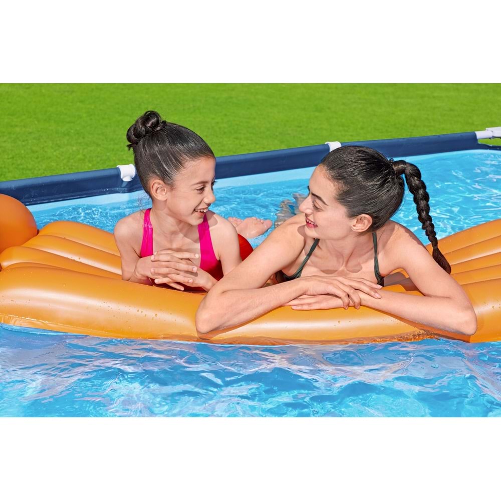 Bestway Steel Pro Prefabrik Yer Üstü Dikdörtgen Havuz 4,00 m x 2,11 m x 81 cm 56405 BW624
