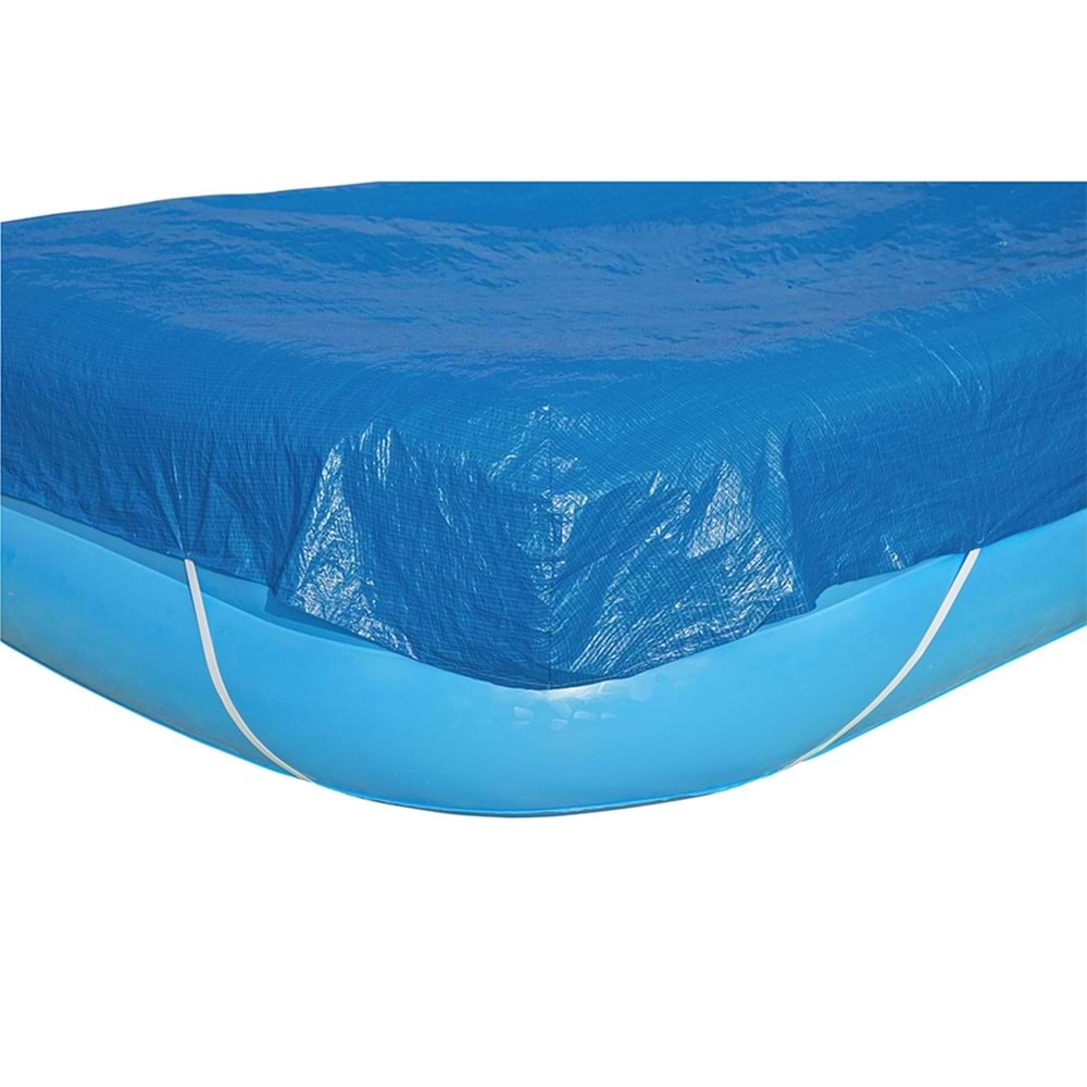 Bestway Çiçek Desenli Şişme Aile Havuzu 305x183x56 cm + El Pompası + Üst Kapama Örtüsü 54121 BW626