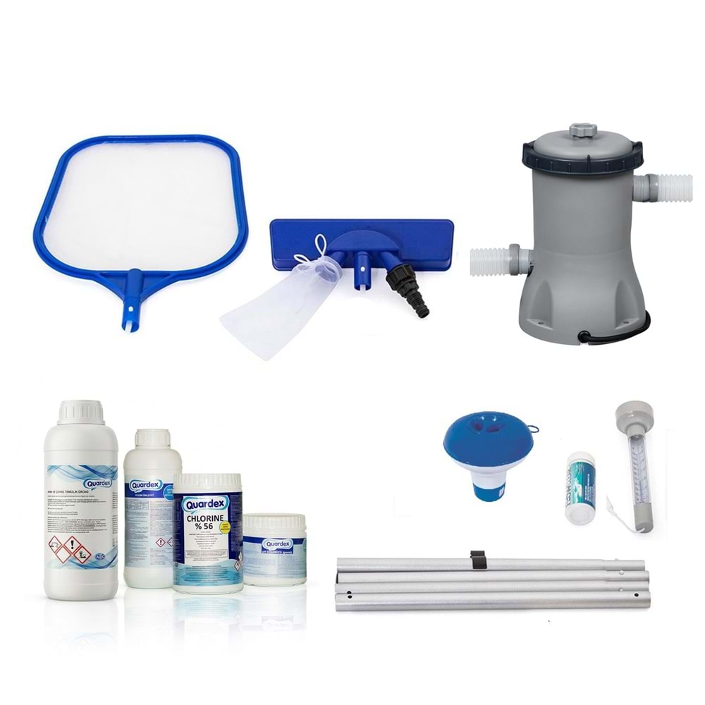 Bestway İntex Havuzlarla Uyumlu Devirdaim Motoru 1249lt Filtre Seti BW730