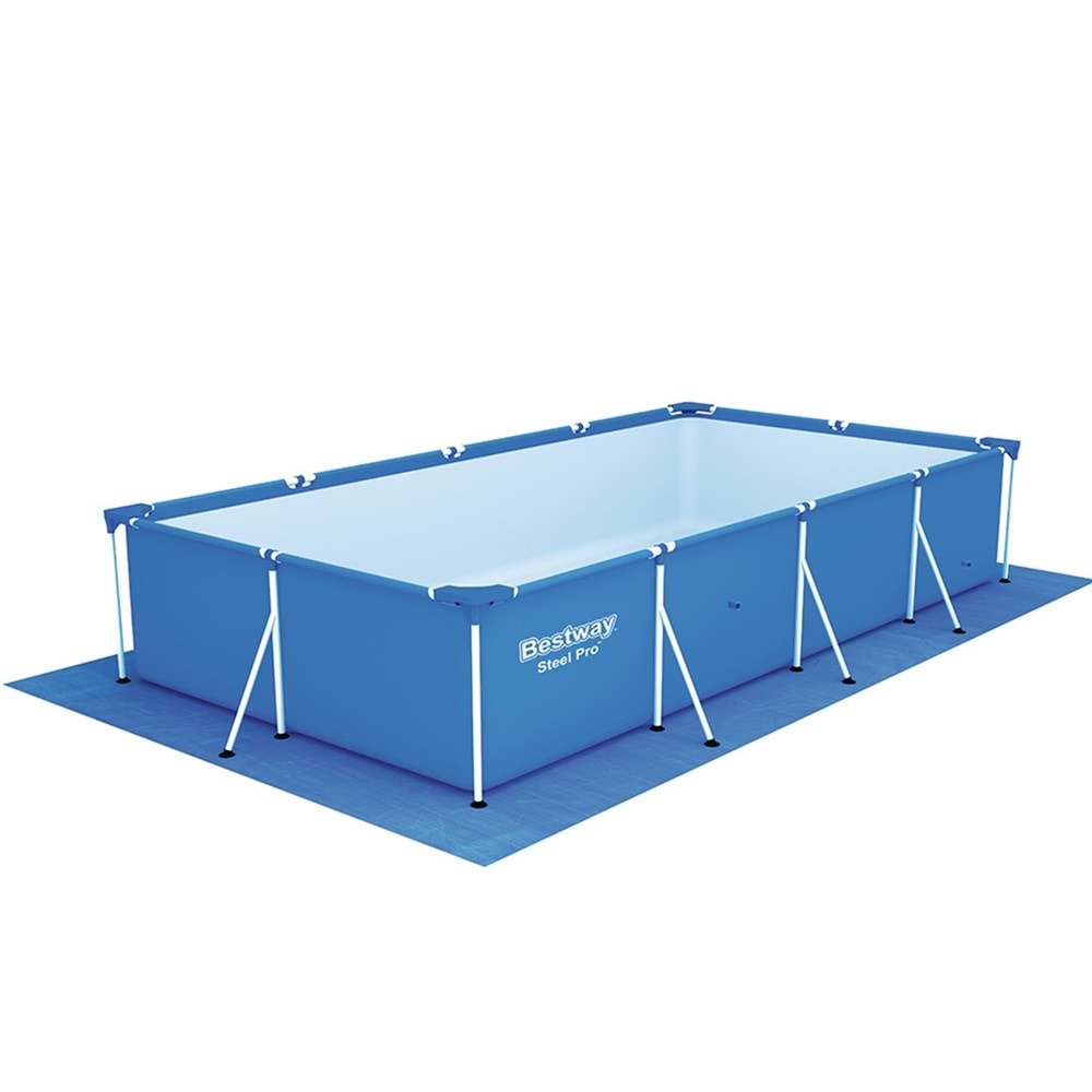 Dikdörtgen Prefabrik Havuz Seti 400 cm x 200 cm x 99 cm (Gri) 12017 JL615