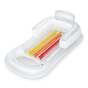 Bestway Şişme Sırt Dayanıklı Deniz Yatağı 150 x 77 x 50 cm Beyaz 43028B