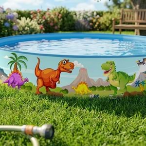 Dinozor Temalı Katlanabilir Çocuk Havuzu – 240 cm x 46 cm 51508