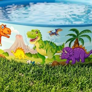 Dinozor Temalı Katlanabilir Çocuk Havuzu – 240 cm x 46 cm 51508