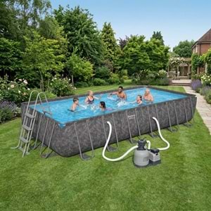 Bestway® APX 365™ 561KG Dikdörtgen Prefabrik Havuz Seti 7,32 m x 3,66 m x 1,32 m