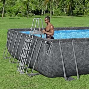 Bestway® APX 365™ 561KJ Dikdörtgen Prefabrik Havuz 9,56 m x 4,88 m x 1,32 m