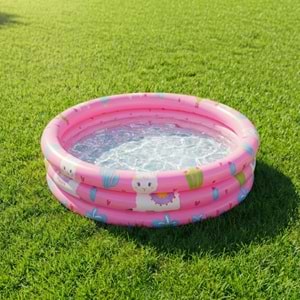 Alpaca 3-Halkalı Şişme Çocuk Havuzu – 100 cm x 30 cm Pembe 57167