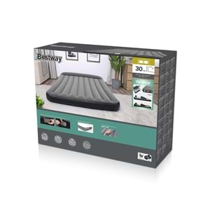 Bestway Çift Kişilik Kendinden Pompalı Yatak 203x152x30cm 67464