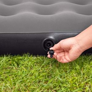 Bestway Single Tek Kişilik Şişme Yatak + El Pompası ve Yastık 185x76x22cm 671GY BW142