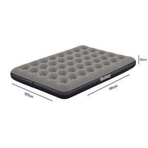 Bestway Ultra Queen 2 Kişilik Şişme Yatak + El Pompası Hediyeli 191x137x22cm 671GZ BW143