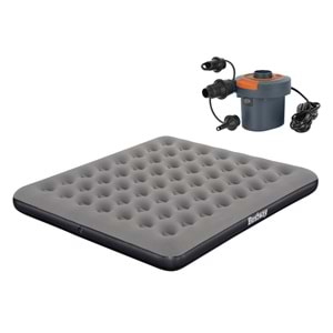Bestway Ultra King 3 Kişilik Şişme Yatak ve Elektrikli Pompa 203x183x22cm 671HC BW147