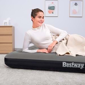 Bestway Ultra King 3 Kişilik Şişme Yatak, El pompası ve Yastık 203x183x22cm 671HC BW149