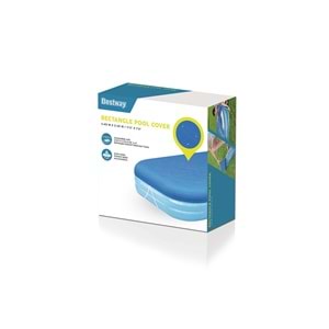Bestway Çiçek Desenli Şişme Aile Havuzu 305x183x56 cm + El Pompası + Üst Kapama Örtüsü 54121 BW546
