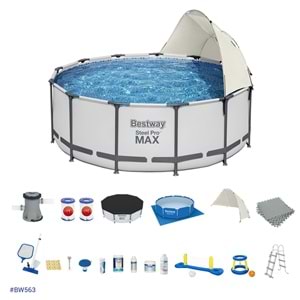 Bestway Gölgelikli Prefabrik Full Havuz Seti 427x122cm BW563 5612X