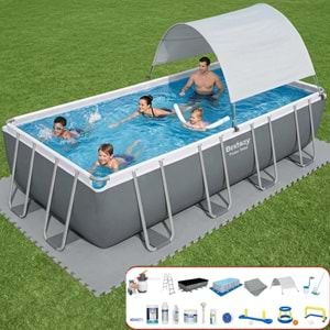 Bestway Gölgelikli Büyük Prefabrik Full Havuz Seti 549x274x122cm 56466 BW571
