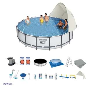 Bestway Gölgelikli Prefabrik Full Havuz Seti 549x122cm BW574 56462