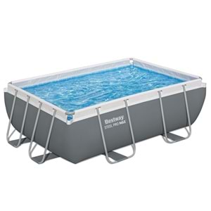 Bestway Steel Pro MAX Gölgelikli Prefabrik Dikdörtgen Havuz Seti 282 cm x 196 cm x 84 cm BW592