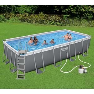 Bestway Steel Pro MAX Gölgelikli Prefabrik Yer Üstü Havuz Seti 549 cm x 274 cm x 122 cm 56466 BW596