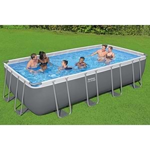 Bestway Steel Pro MAX Gölgelikli Prefabrik Yer Üstü Havuz Seti 549 cm x 274 cm x 122 cm 56466 BW596