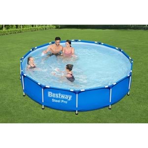 Bestway® Steel Pro Yer Üstü Gölgelikli Prefabrik Havuz Seti 366x76 cm 56706 BW603