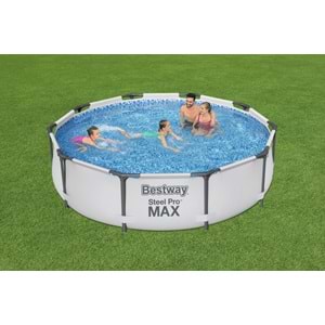 Bestway Steel Pro MAX Gölgelikli Yer Üstü Prefabrik Havuz 305cm x 76cm 56406 BW608