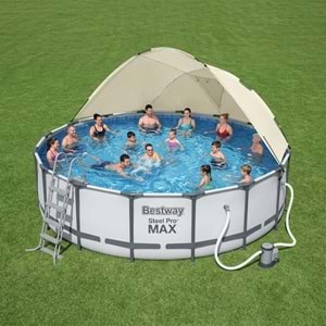 Bestway Steel Pro MAX Prefabrik Yer Üstü Çember Havuz Seti 549cm x 122 cm 56462 BW612