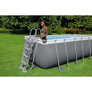 Bestway Steel Pro MAX Yer Üstü Prefabrik Dikdörtgen Havuz Seti 412 cm x 201 cm x 122 cm 56456 BW625