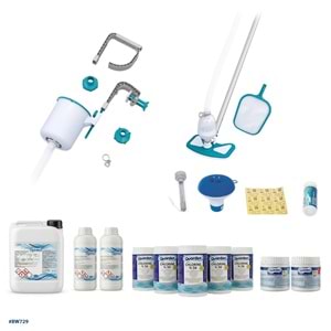 Bestway Büyük Prefabrik Havuzlar İçin Full Havuz Temizlik Seti BW729