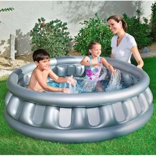 Bestway Şişme Havuz 152x43cm Metalik Gri, Eğlence ve Serinlik İçin Mükemmel seçim 51080