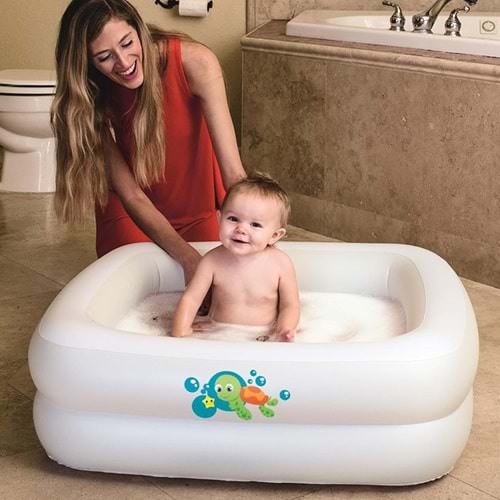 Bestway Şişme Zemin Bebek Havuz - Küveti (86 X 86 X 25Cm) 51116