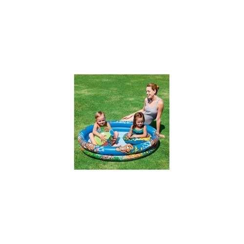 Bestway Intex 51 cm Beyaz Dondurma Desenli Şişme Simit - Dayanıklı PVC, 3-6 Yaş Grubu İçin