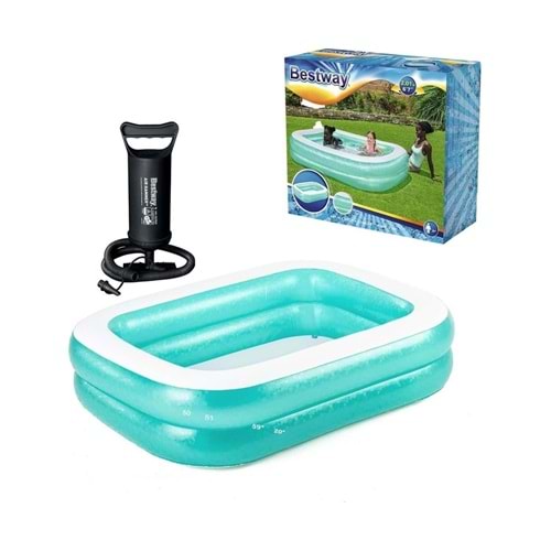 Bestway Şişme Aile Havuzu El Pompası 200X146X48CM Keyifli Yaz Eğlencesi