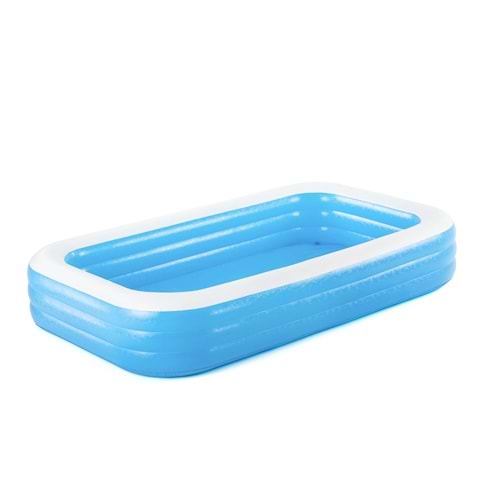 Bestway 54009 Dikdörtgen Şişme Aile Havuzu Seti 305 cm x 183 cm x 56 cm Dayanıklı Malzeme ile
