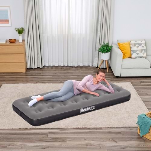Bestway Single Tek Kişilik Şişme Yatak 185x76x22cm 671GY