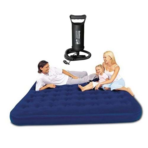 Bestway 3 Kişilik Kral Şişme Yatak - Pompa Dahil BW109