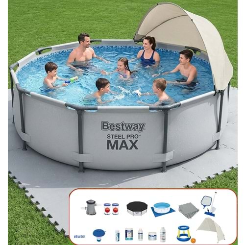 Bestway Gölgelikli Prefabrik Full Havuz Seti 305x76cm BW561 56406