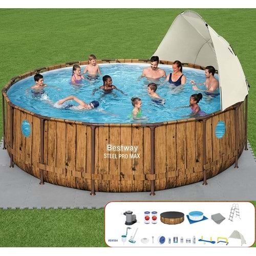 Bestway Gölgelikli Prefabrik Full Havuz Seti 549x122cm BW564 56977