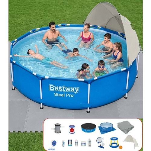 Bestway Gölgelikli Prefabrik Full Havuz Seti 305x76cm BW565 56677