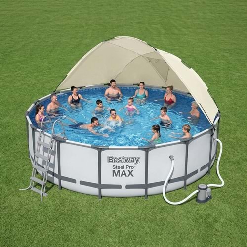 Bestway Steel Pro MAX Prefabrik Yer Üstü Çember Havuz Seti 549cm x 122 cm 56462 BW612