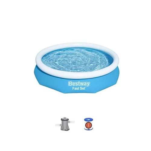 Bestway ® 57458 Fast Set™ Çember Şişme Havuz Seti 3.05 m x 66 cm