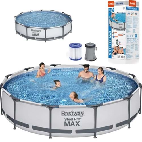 Bestway 56416 Steel Pro Max Frame Prefabrik Aile Havuzu 366x76cm JTRD56416