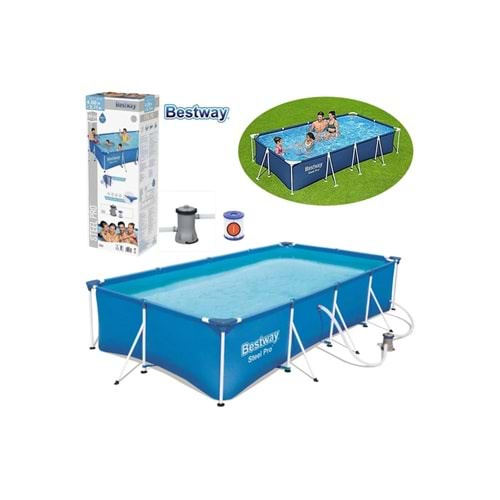 Bestway 56424 Steel Pro Prefabrik Havuz 400x211x81cm 220v JTRD56424